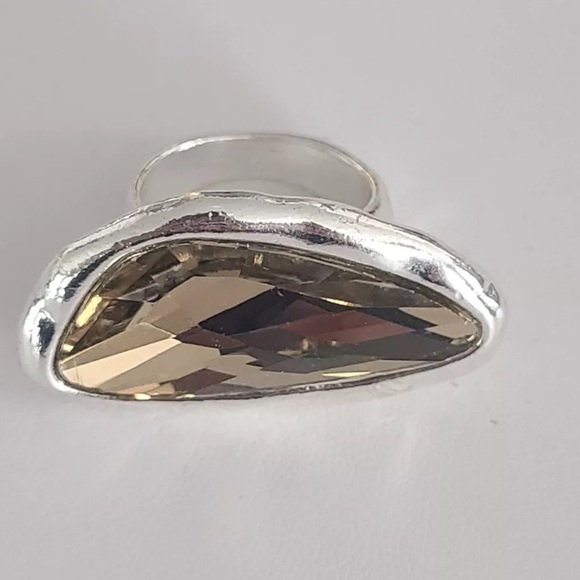Contemporary Ring - Eclipse - Silver Plated - Picture 5 of 15